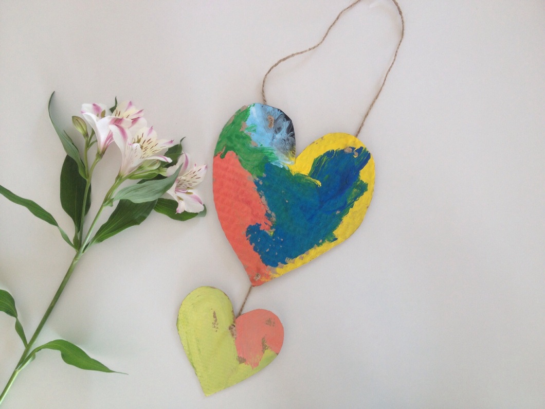 Add a short message or poem to the backs of the hearts to personalize them even more.